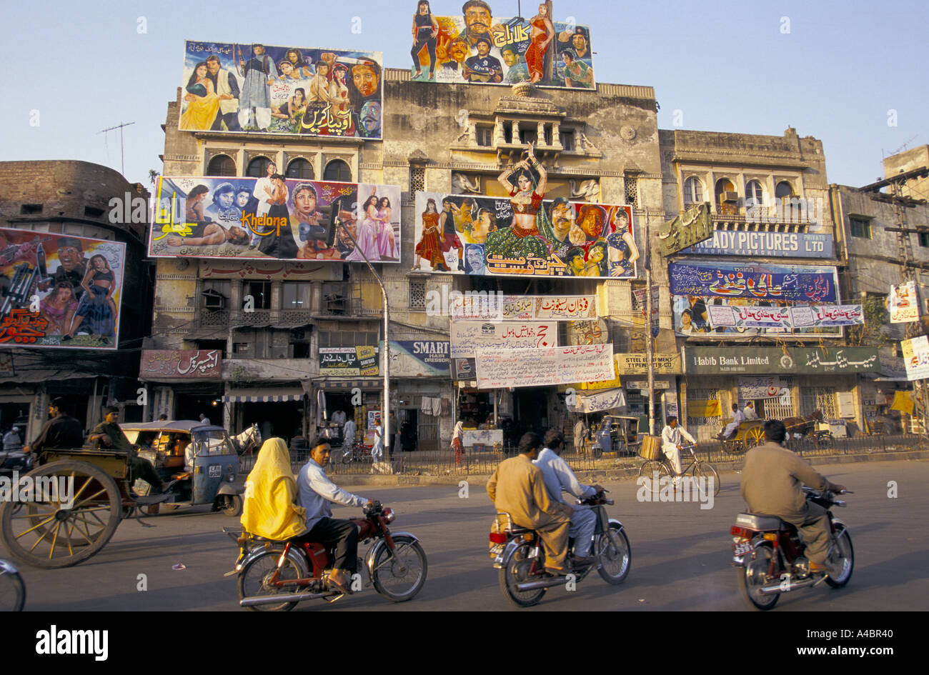 Lahore Pakistan Filmplakate Stockfoto