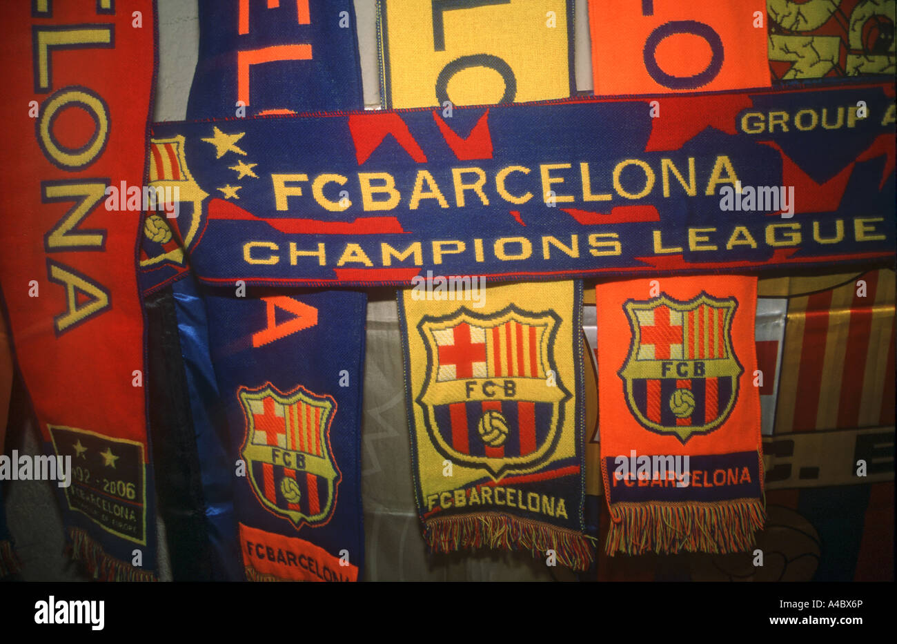 F.C Barcelona Schals Stockfoto