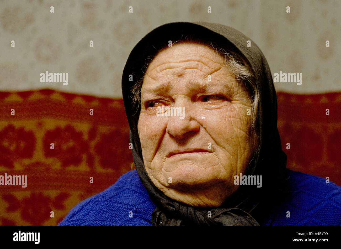 alte Frau Rumänien Stockfoto