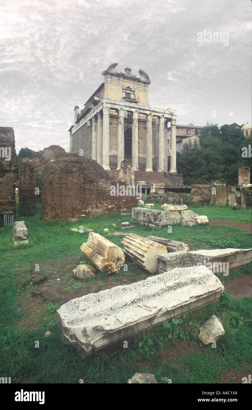 Das Forum Romanum, Rom Italien Stockfoto