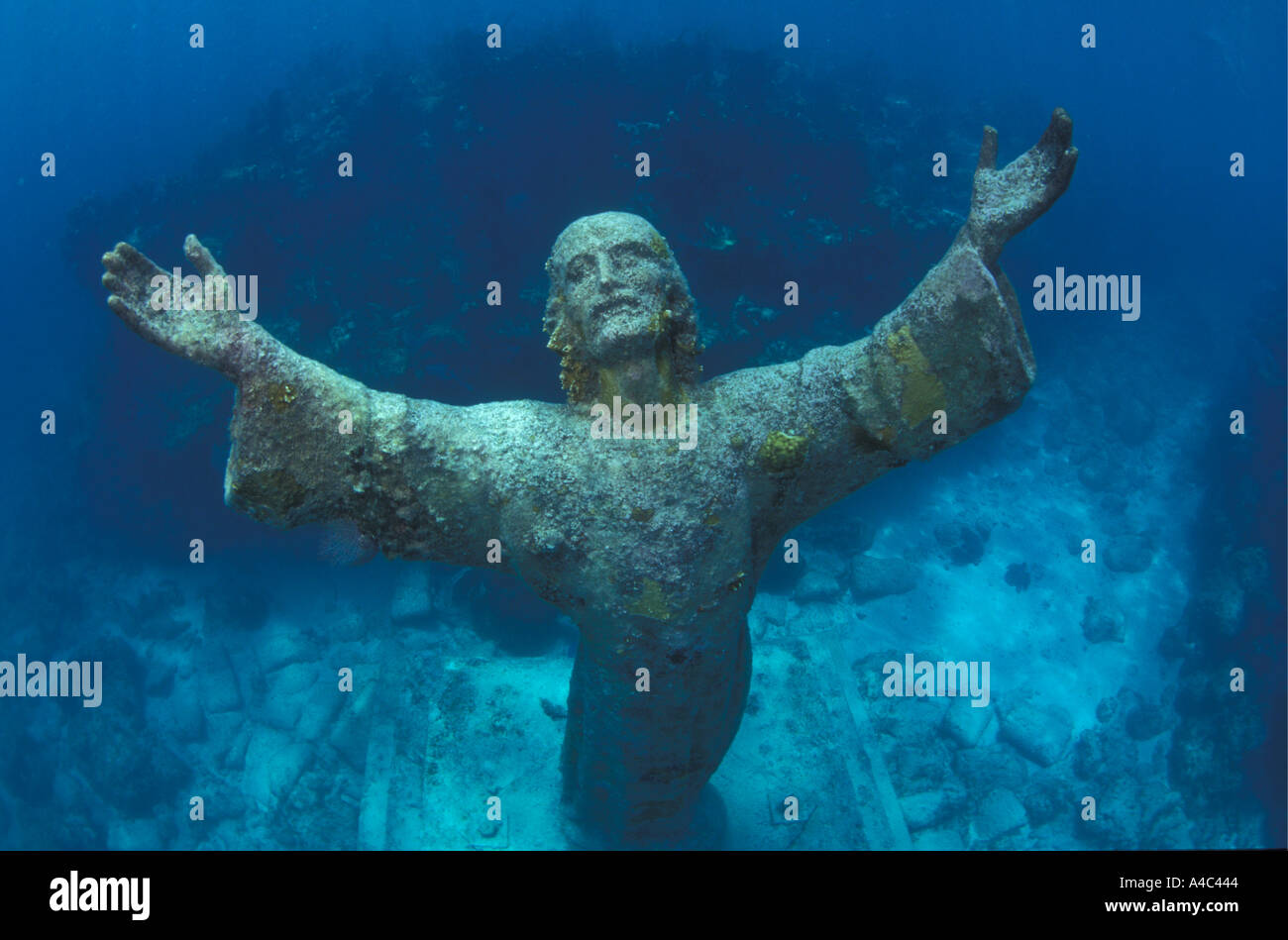 CHRISTUS DER ABGRUND STATUE KEY LARGO FLORIDA Stockfoto