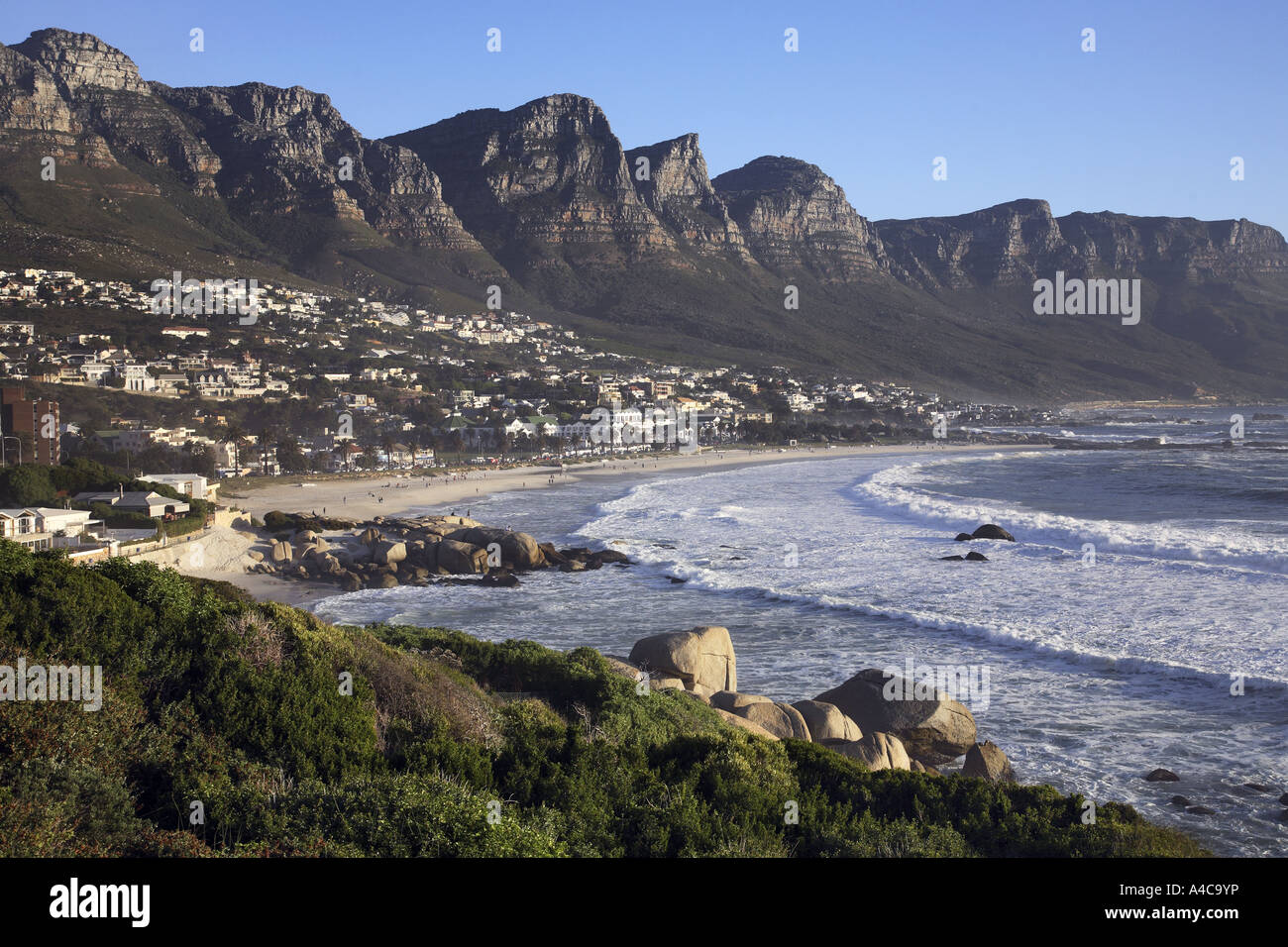 Camps Bay Beach Südafrika Stockfoto