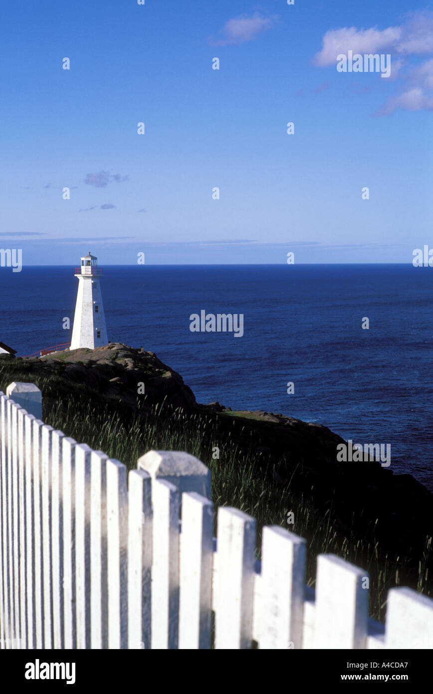 Leuchtturm am Cape Spear auf der Insel Neufundland in Kanada Stockfoto
