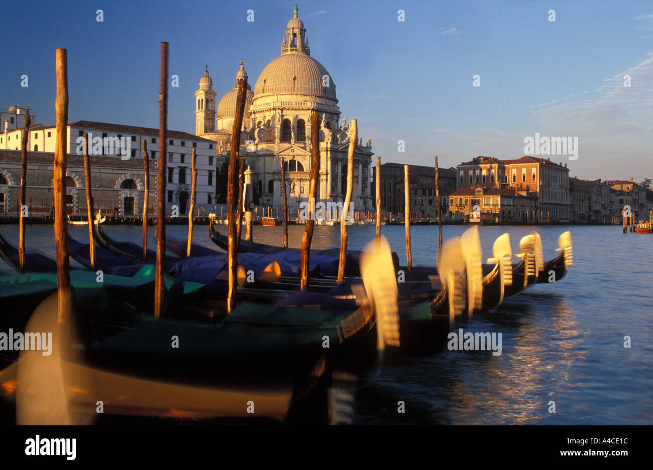 Die Santa Maria della Salute Canal Grande-Venedig-Italien Stockfoto