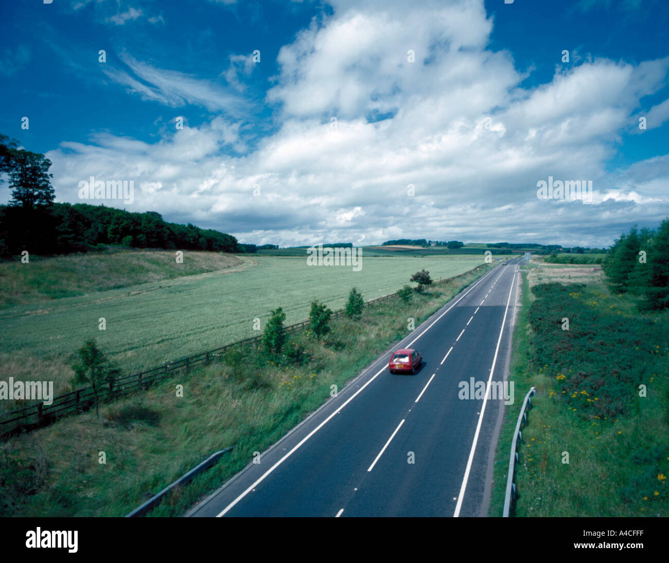 Straße Öffnen; ein 1 in Northumberland, England, UK. Stockfoto