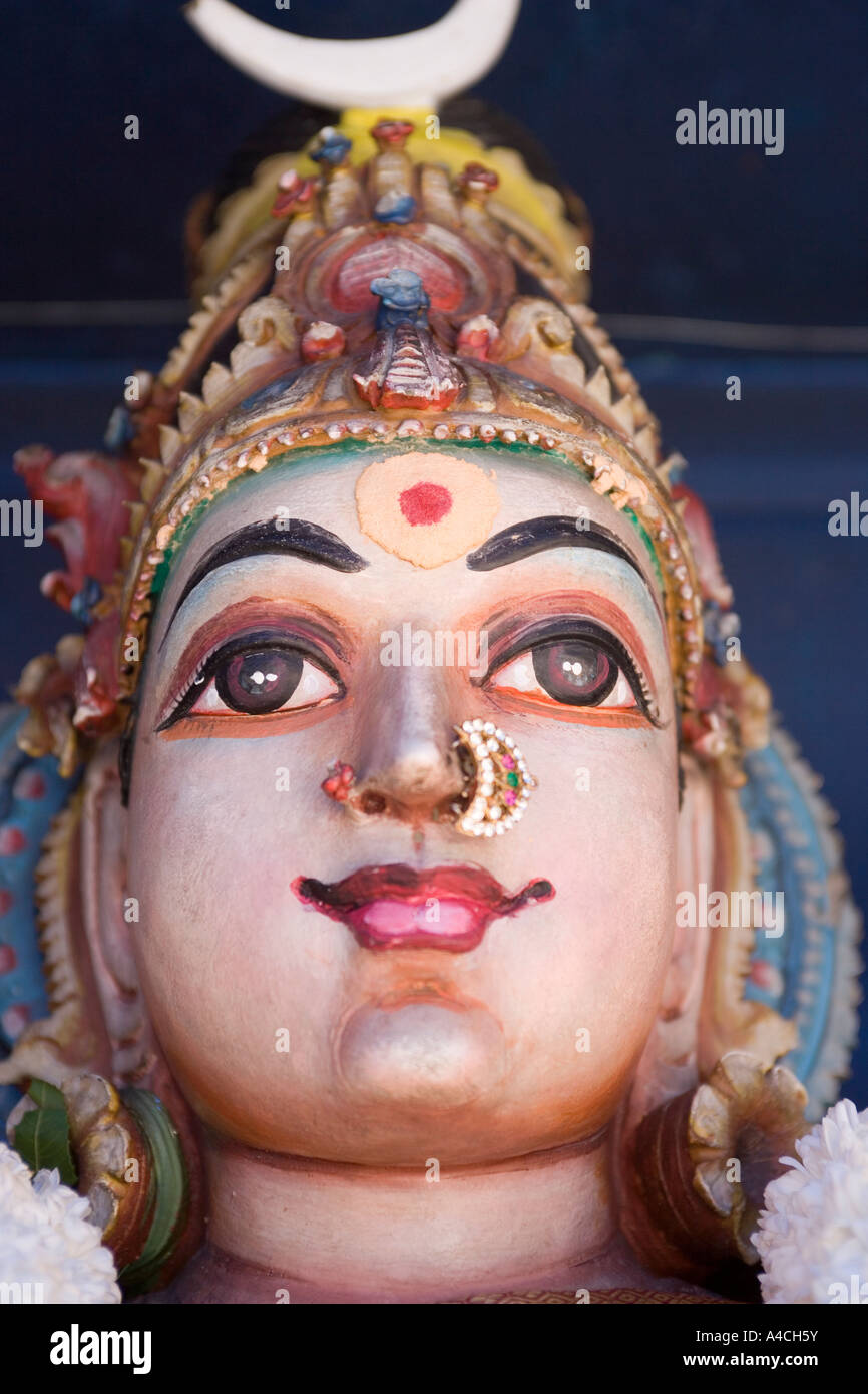 Sri Mariamman-Tempel Detail Johor Bahru Malaysia Stockfoto