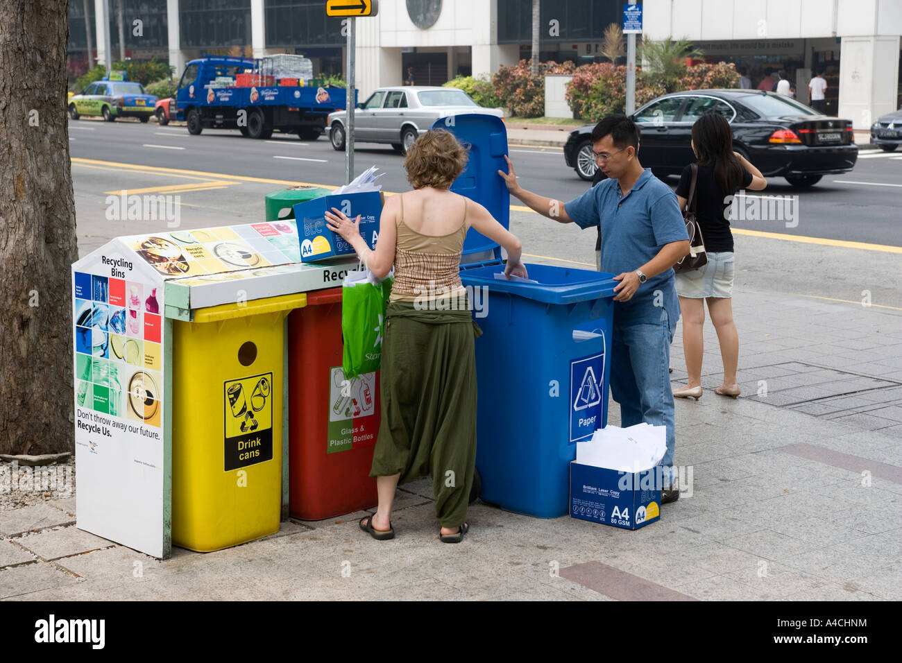 RecyclingMüllSingapur Stockfoto, Bild 11007055 Alamy