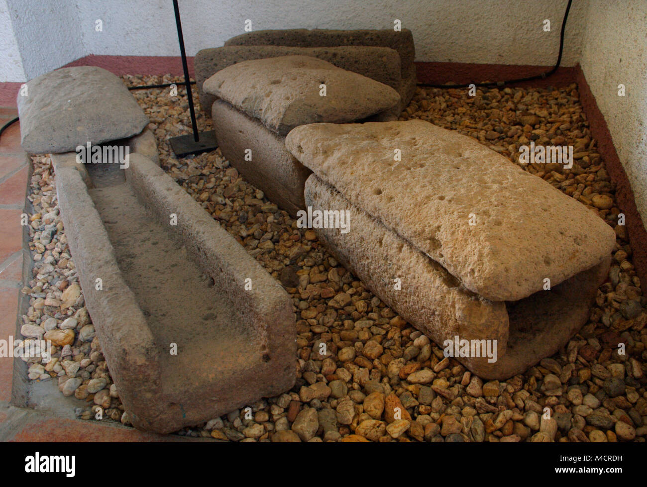Stein Wasser-System, San Lorenzo, Veracruz, Mexiko, 1200BC um 900 v. Chr. Olmeken-Kultur, Coatzacoalcos Fluss. Stockfoto