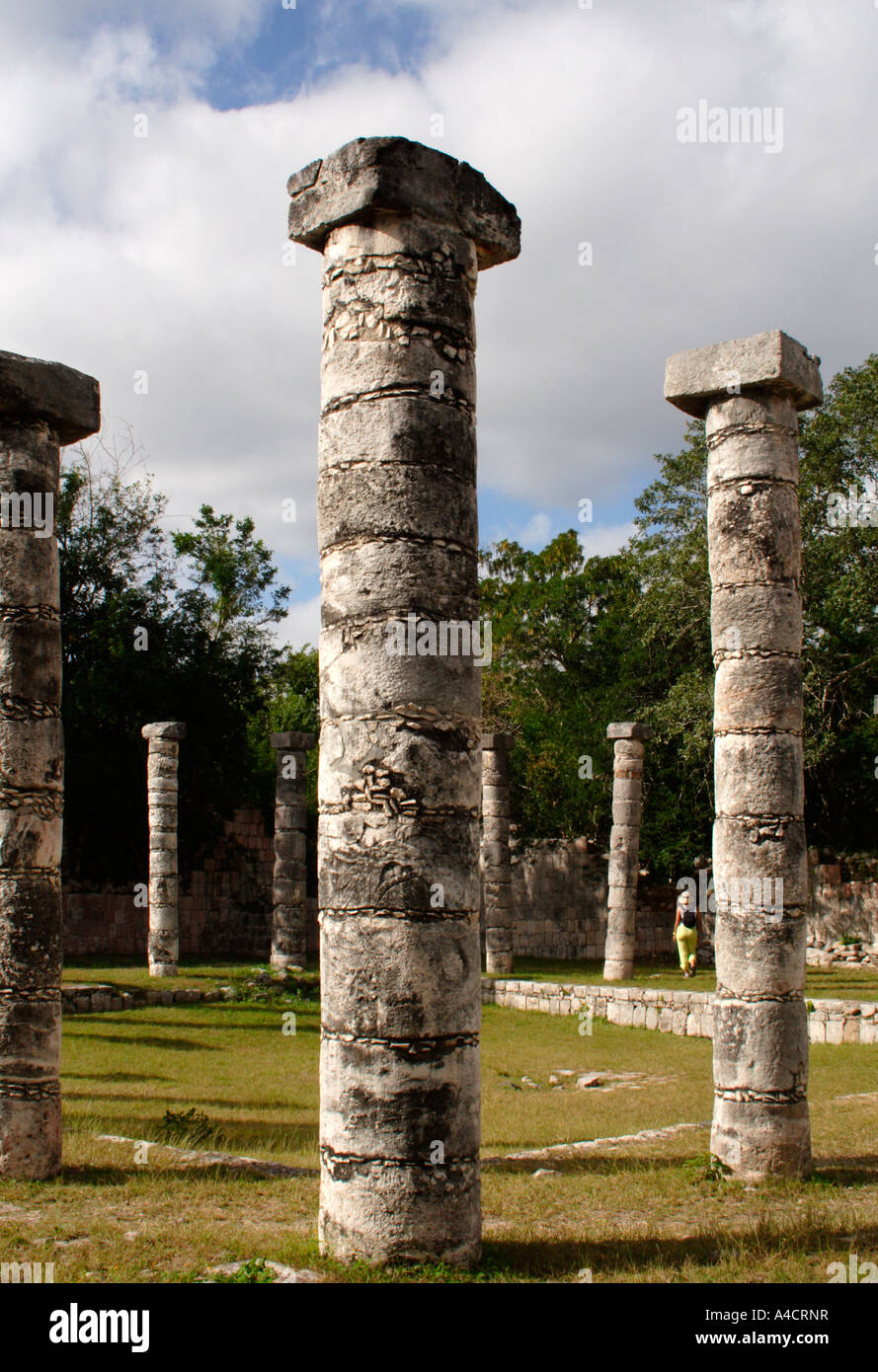 Chichen Itza, Maya-Ruine Ausgrabungsstätte in North Central Yucatan zeigt toltekischen Einfluss von Zentral-Mexiko Stockfoto