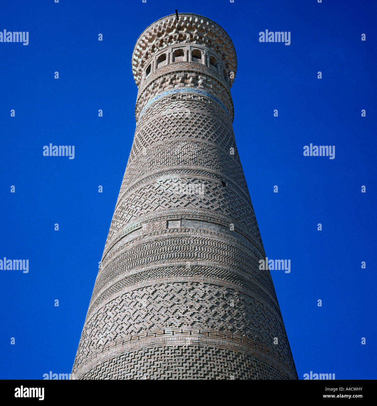 Arslan Khan Minarett, Freitagsmoschee, Buchara, Usbekistan Stockfoto