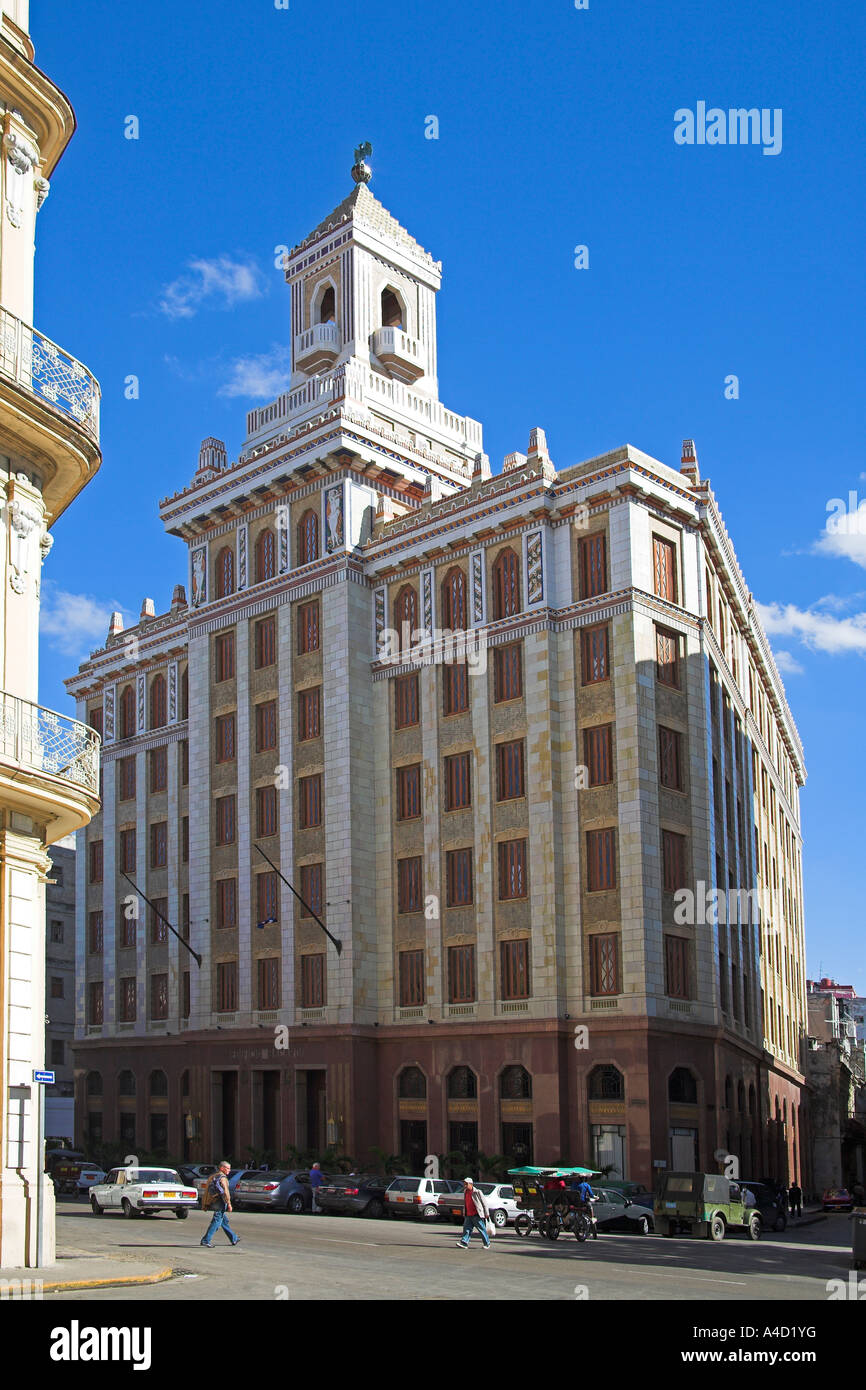 Art-Deco-Edificio Bacardi, Bacardi Gebäude, Havanna, La Habana Vieja, Kuba Stockfoto
