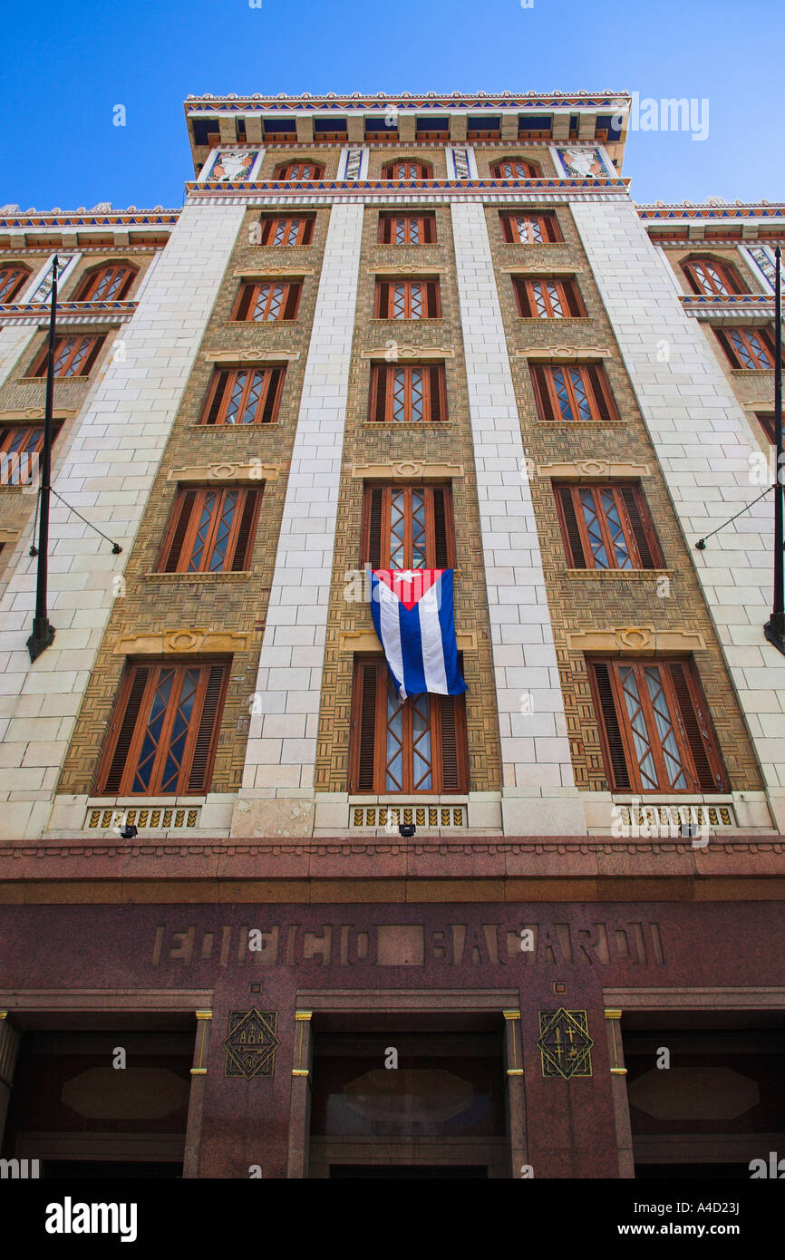 Art-Deco-Edificio Bacardi, Bacardi Gebäude, Havanna, La Habana Vieja, Kuba Stockfoto