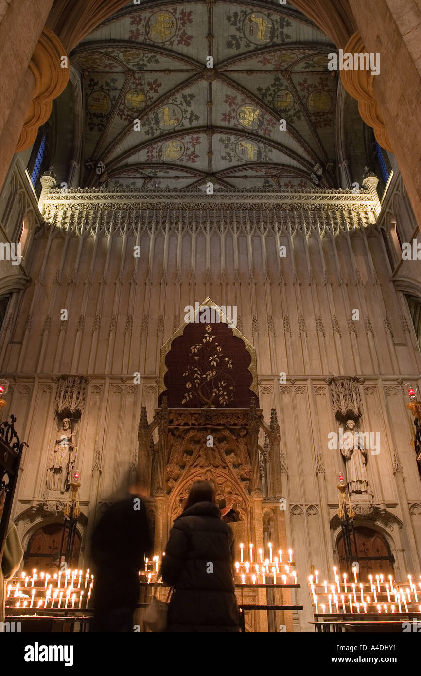 Schrein von St. Alban - St. Albans Abbey - Hertfordshire Stockfoto