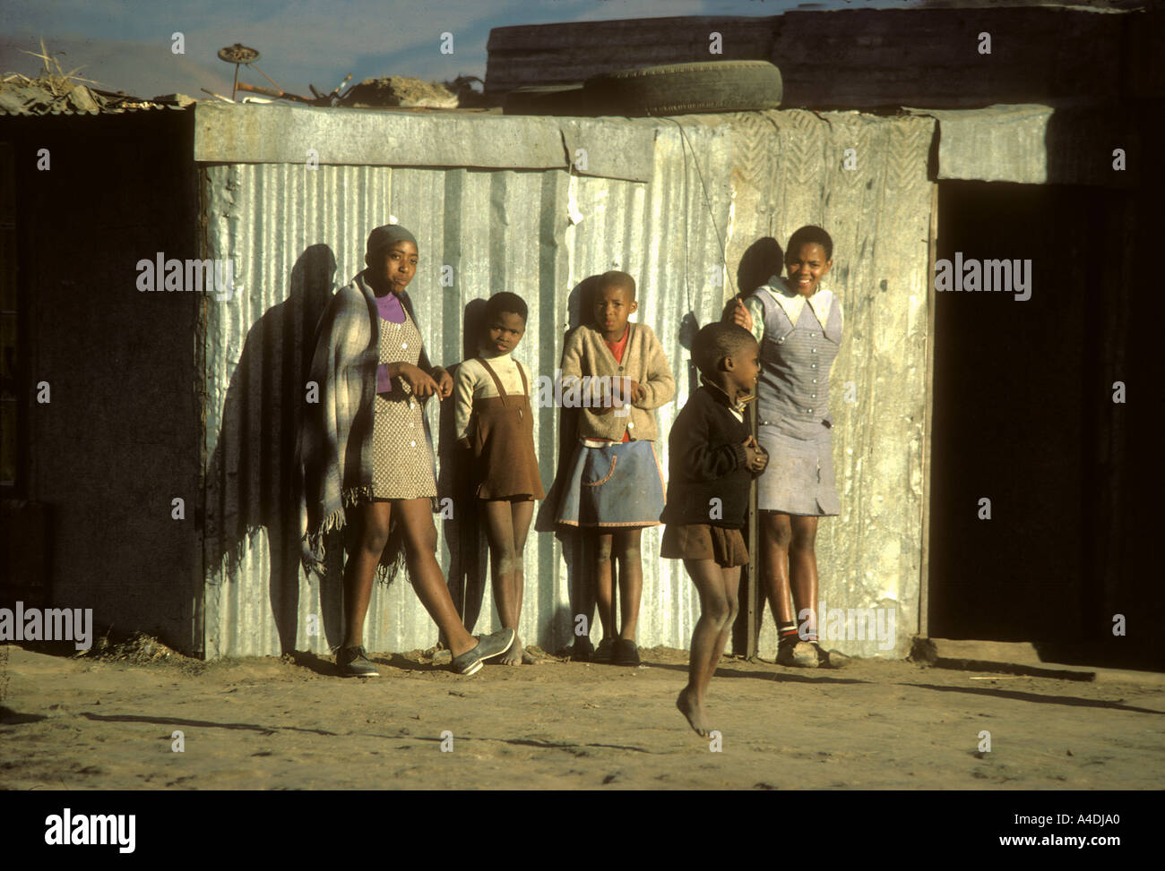 Kinder. Qwa Qwa Heimat, Südafrika, 1980 Stockfoto