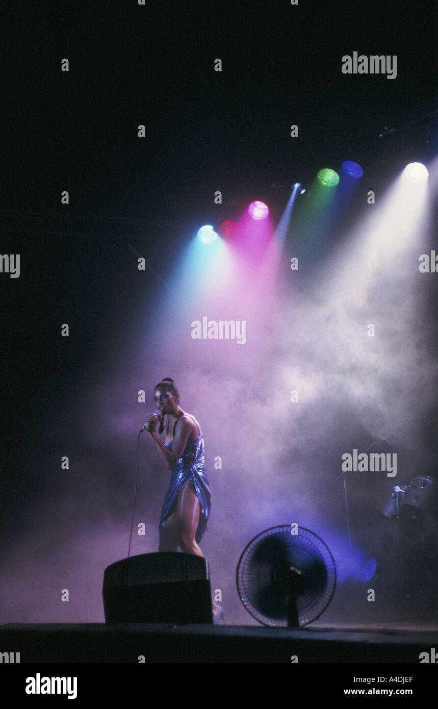 Die Sängerin Grace Kennedy auf der Bühne im Jahr 1992 Stockfoto