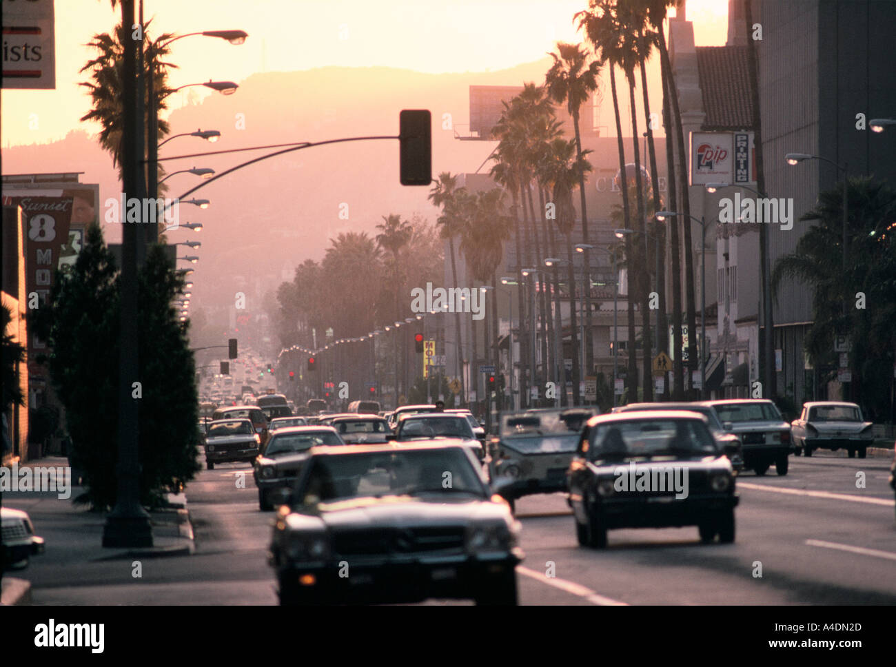 Ein Los Angeles Street Szene, Kalifornien, USA Stockfoto