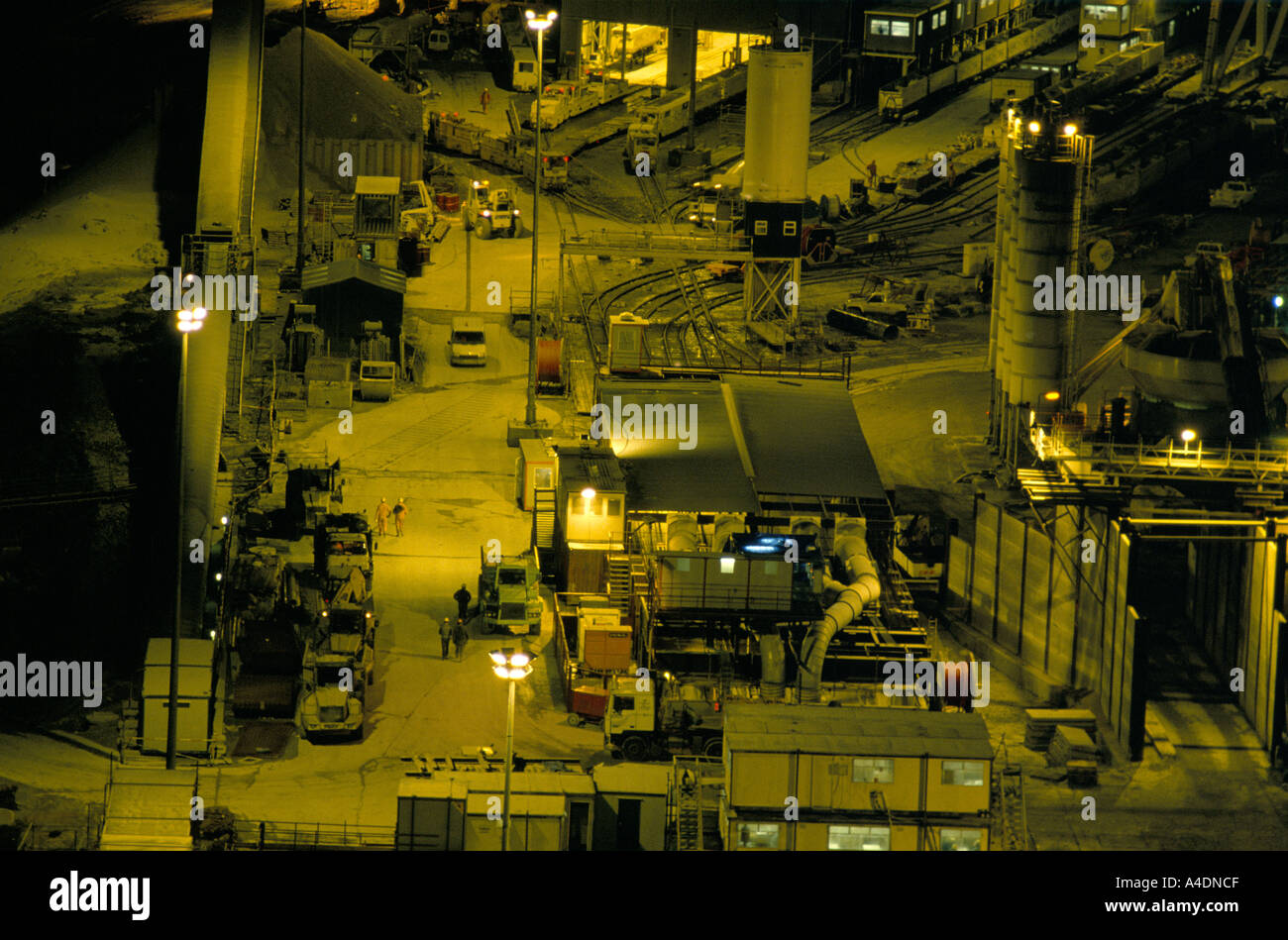 Bau des Tunnels unter dem Ärmelkanal Stockfoto