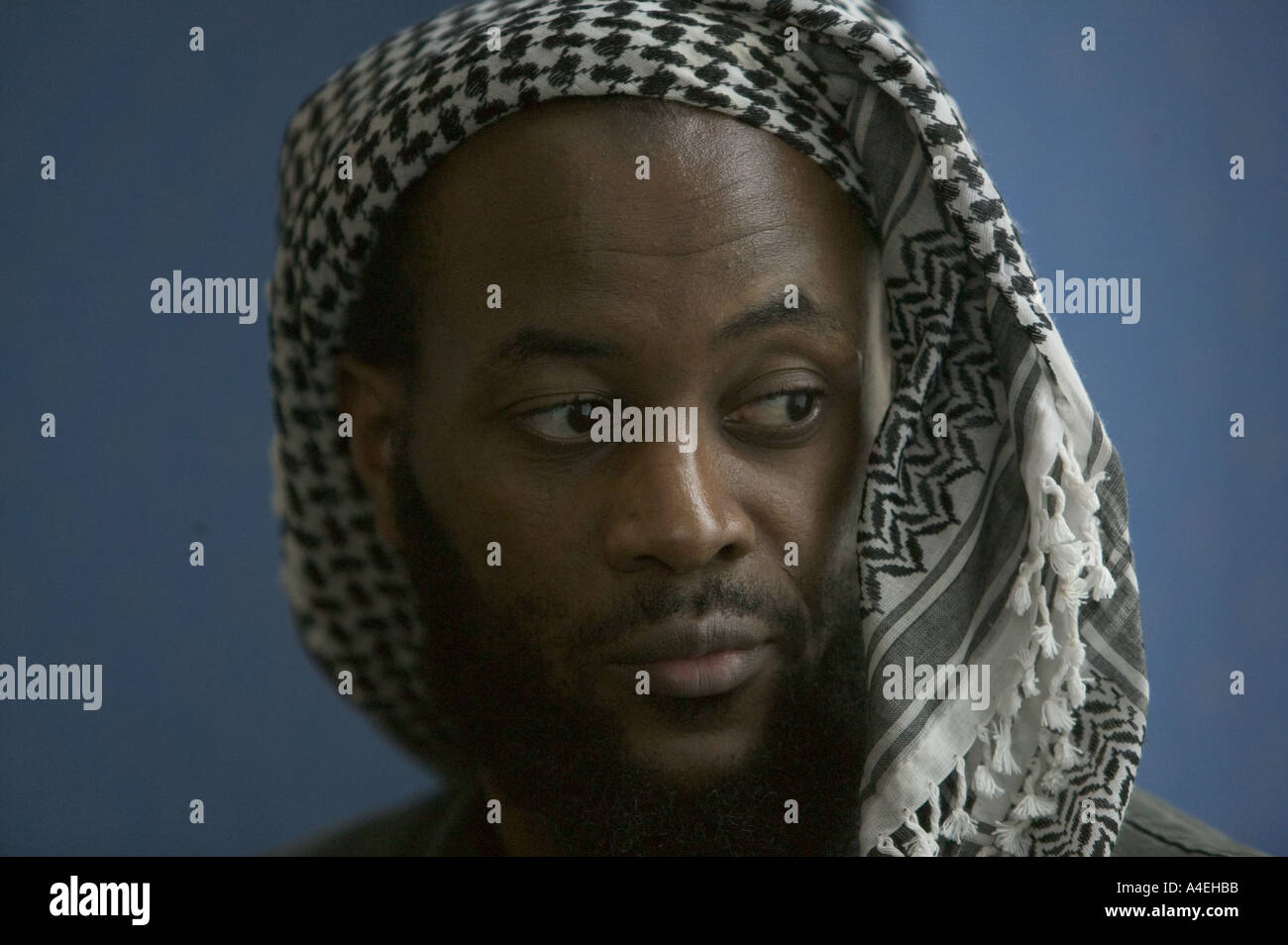 Martin Mubangu, die von dem amerikanischen aus Guantanamo Bucht ohne Gebühr am 25 01 2005 nach drei Jahren Haft entlassen wurde Stockfoto