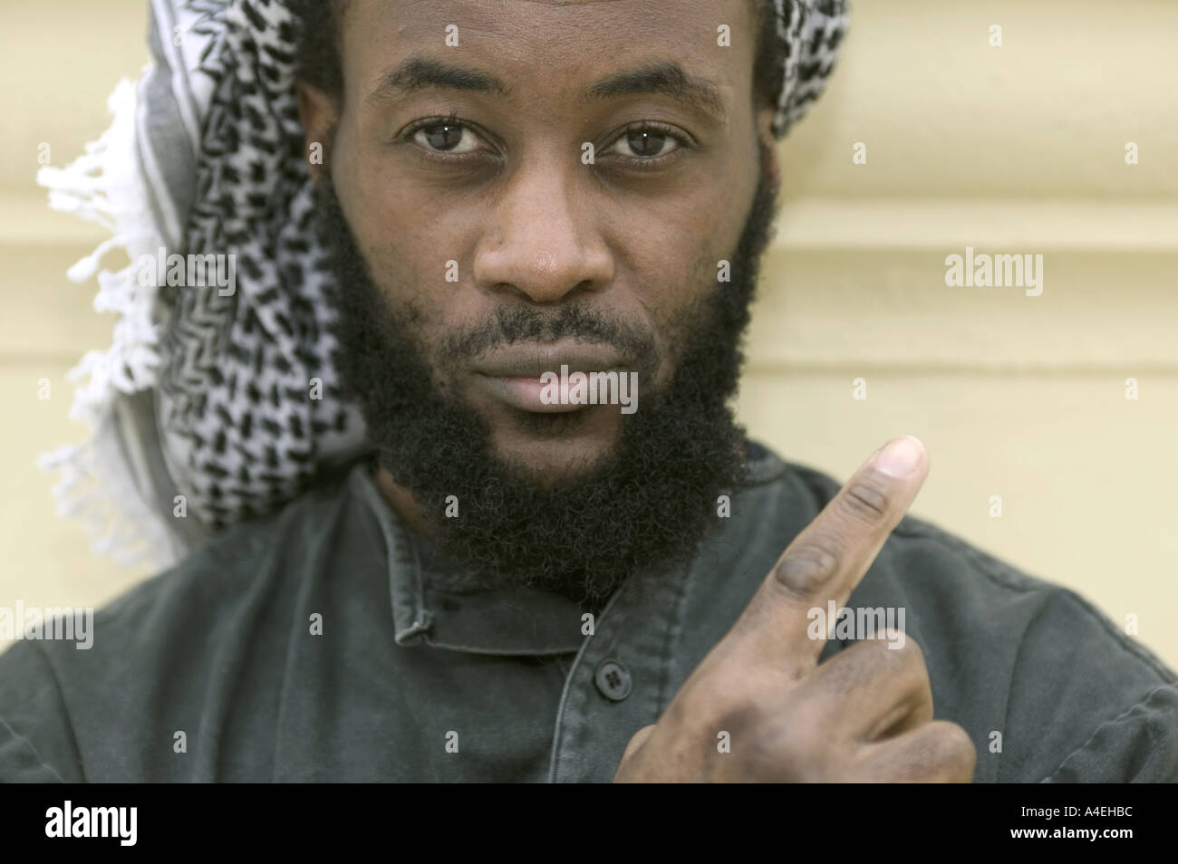 Martin Mubangu, die von dem amerikanischen aus Guantanamo Bucht ohne Gebühr am 25 01 2005 nach drei Jahren Haft entlassen wurde Stockfoto