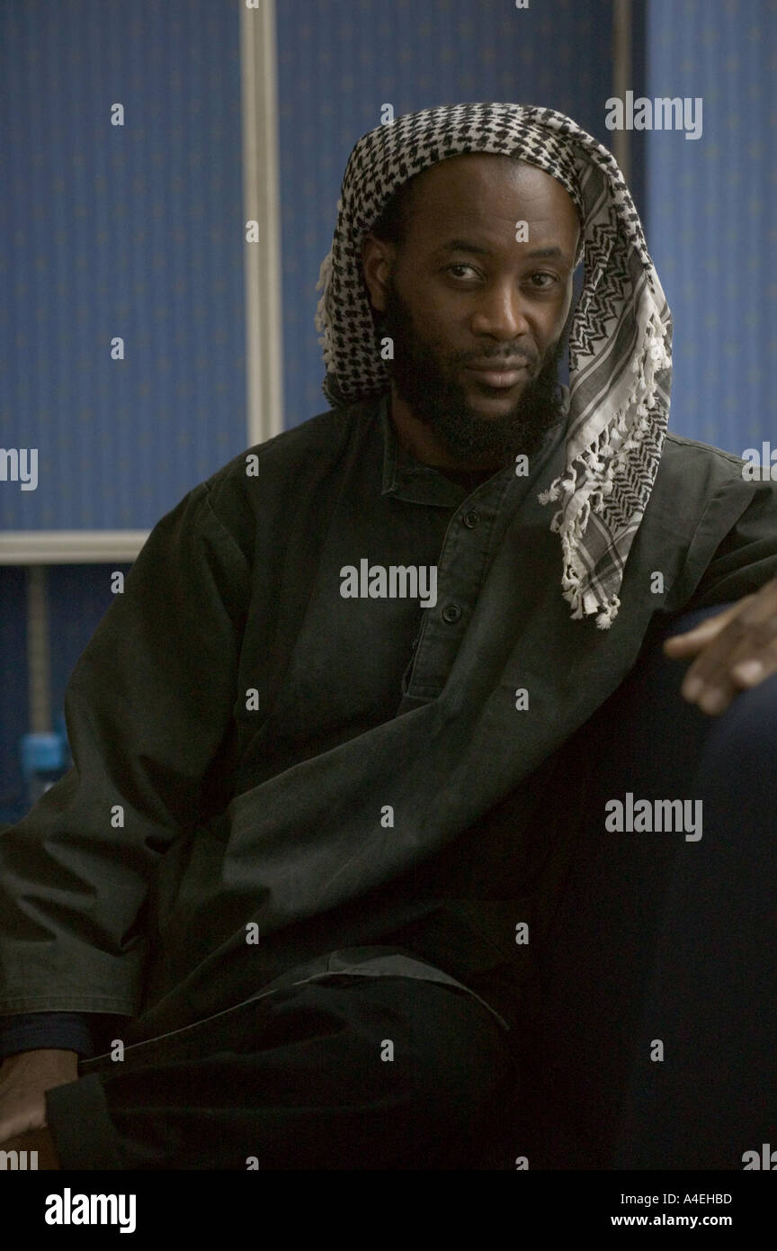 Martin Mubangu, die von dem amerikanischen aus Guantanamo Bucht ohne Gebühr am 25 01 2005 nach drei Jahren Haft entlassen wurde Stockfoto