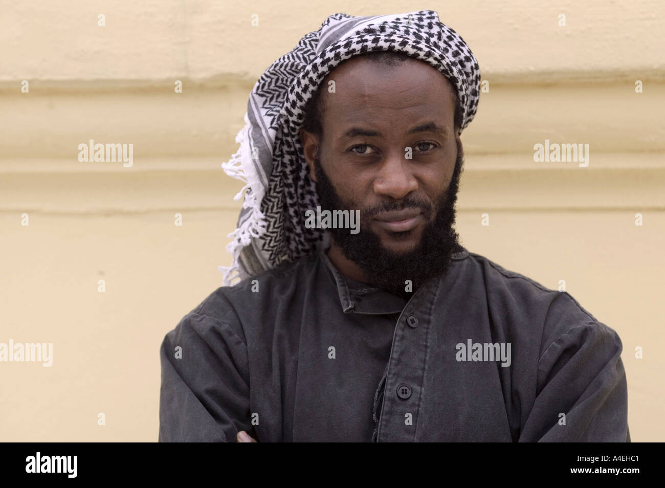 Martin Mubangu, die von dem amerikanischen aus Guantanamo Bucht ohne Gebühr am 25 01 2005 nach drei Jahren Haft entlassen wurde Stockfoto