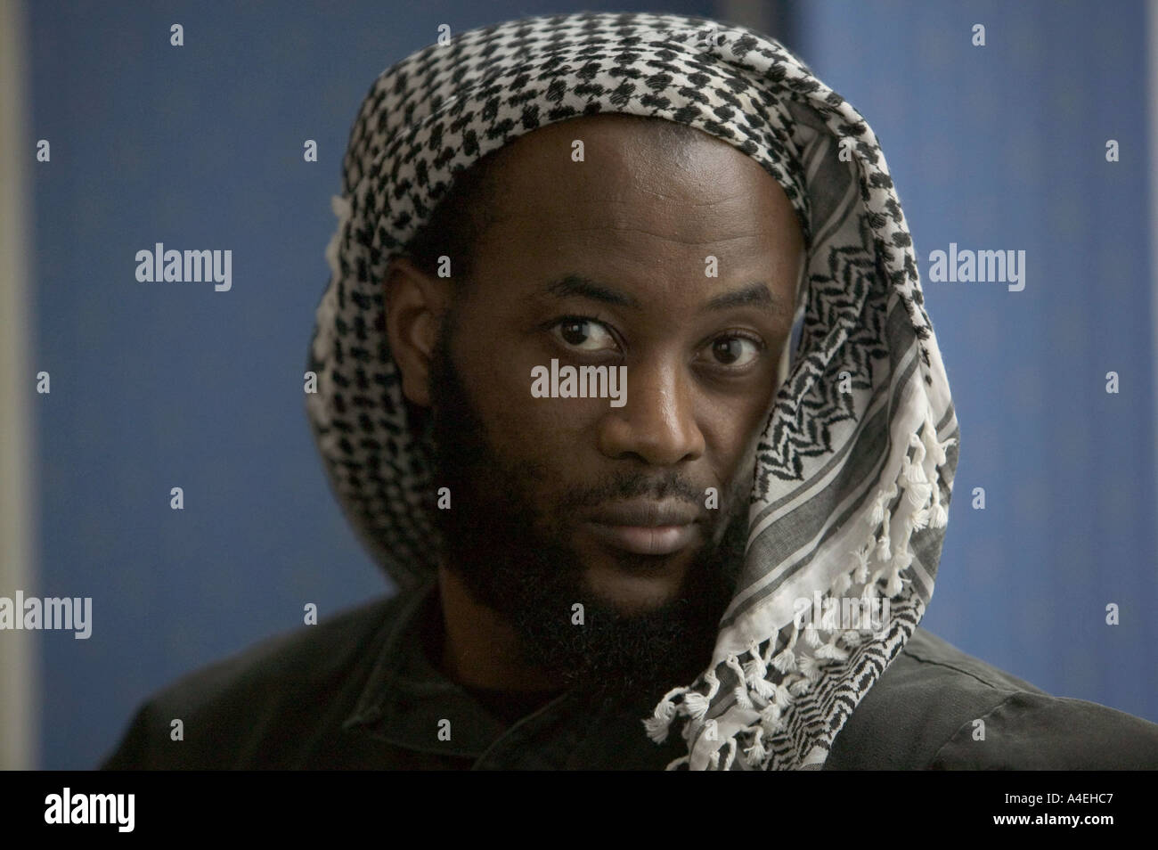 Martin Mubangu, die von dem amerikanischen aus Guantanamo Bucht ohne Gebühr am 25 01 2005 nach drei Jahren Haft entlassen wurde Stockfoto