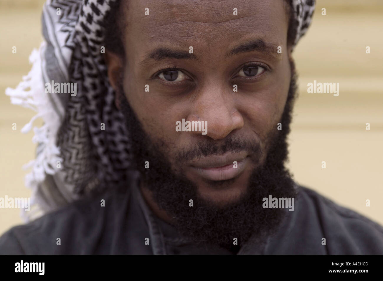 Martin Mubangu, die von dem amerikanischen aus Guantanamo Bucht ohne Gebühr am 25 01 2005 nach drei Jahren Haft entlassen wurde Stockfoto