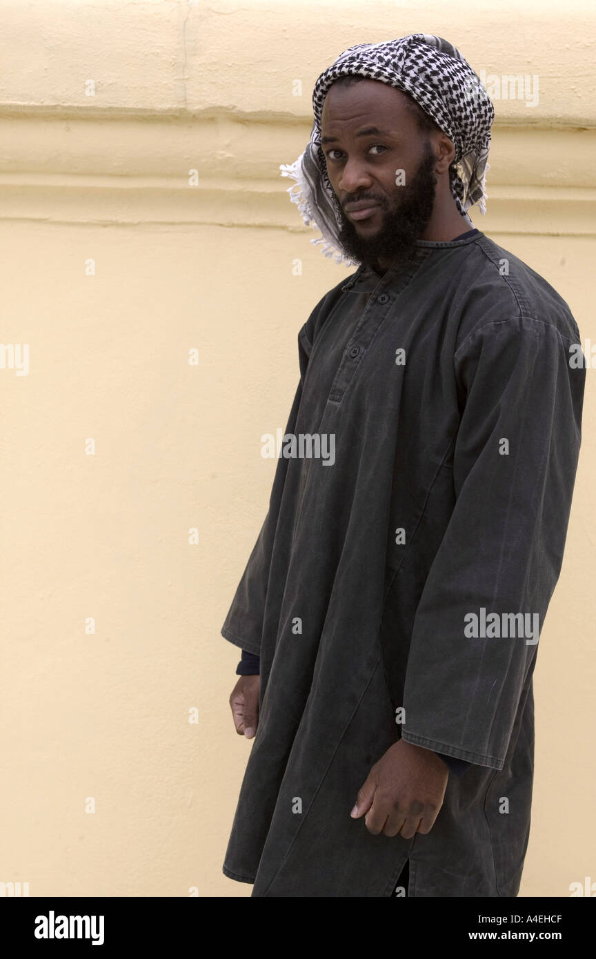 Martin Mubangu, die von den USA aus Guantanamo Bucht ohne Gebühr am 25 01 2005 nach drei Jahren Haft entlassen wurde. Stockfoto