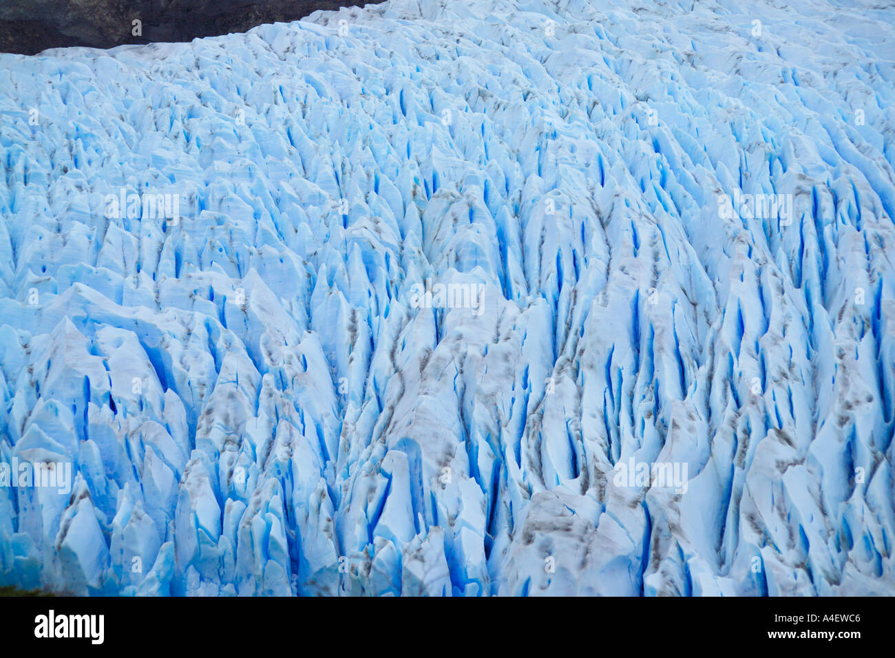 Gletscher grau Torres del Paine Patagonien Chile Parque Nacional Torres Del Paine Chile Stockfoto