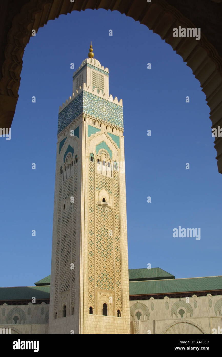 Hassan II Moschee Casablanca Marokko Stockfoto