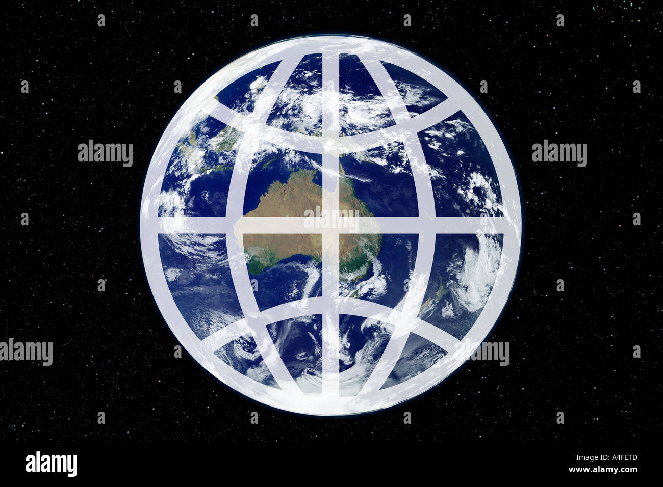 Konzept-Bild des Planetenerde. Stockfoto