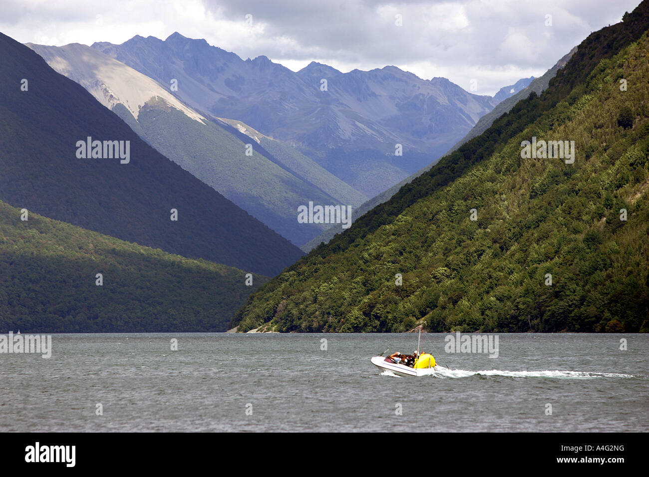 Lake Rotoiti im Nelson Lakes National Park New Zealand Stockfoto