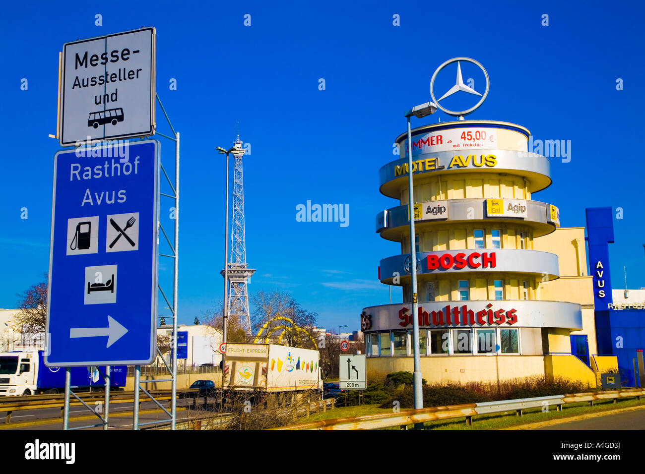 Autobahn Avus Berlin Deutschland Deutschland Stockfoto