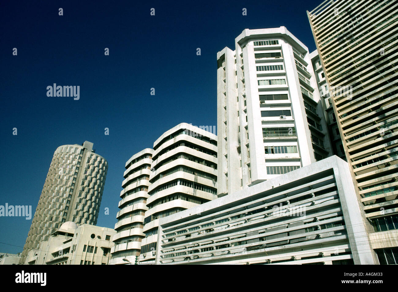 Karachi Pakistan Sind Business District-Skyline Chundrigar Rd Stockfoto
