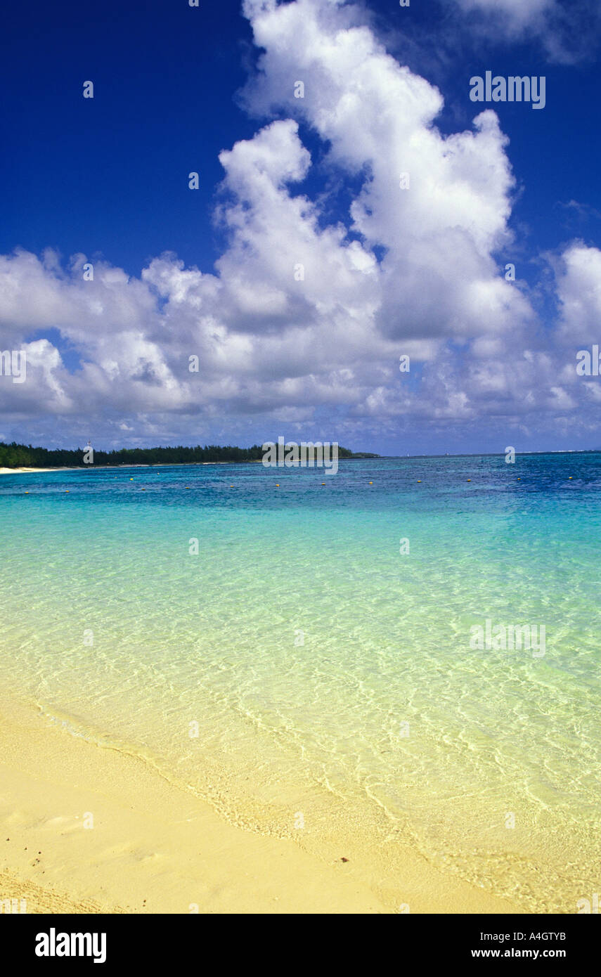 BELLE MARE BEACH MAURITIUS ISLAND Stockfoto