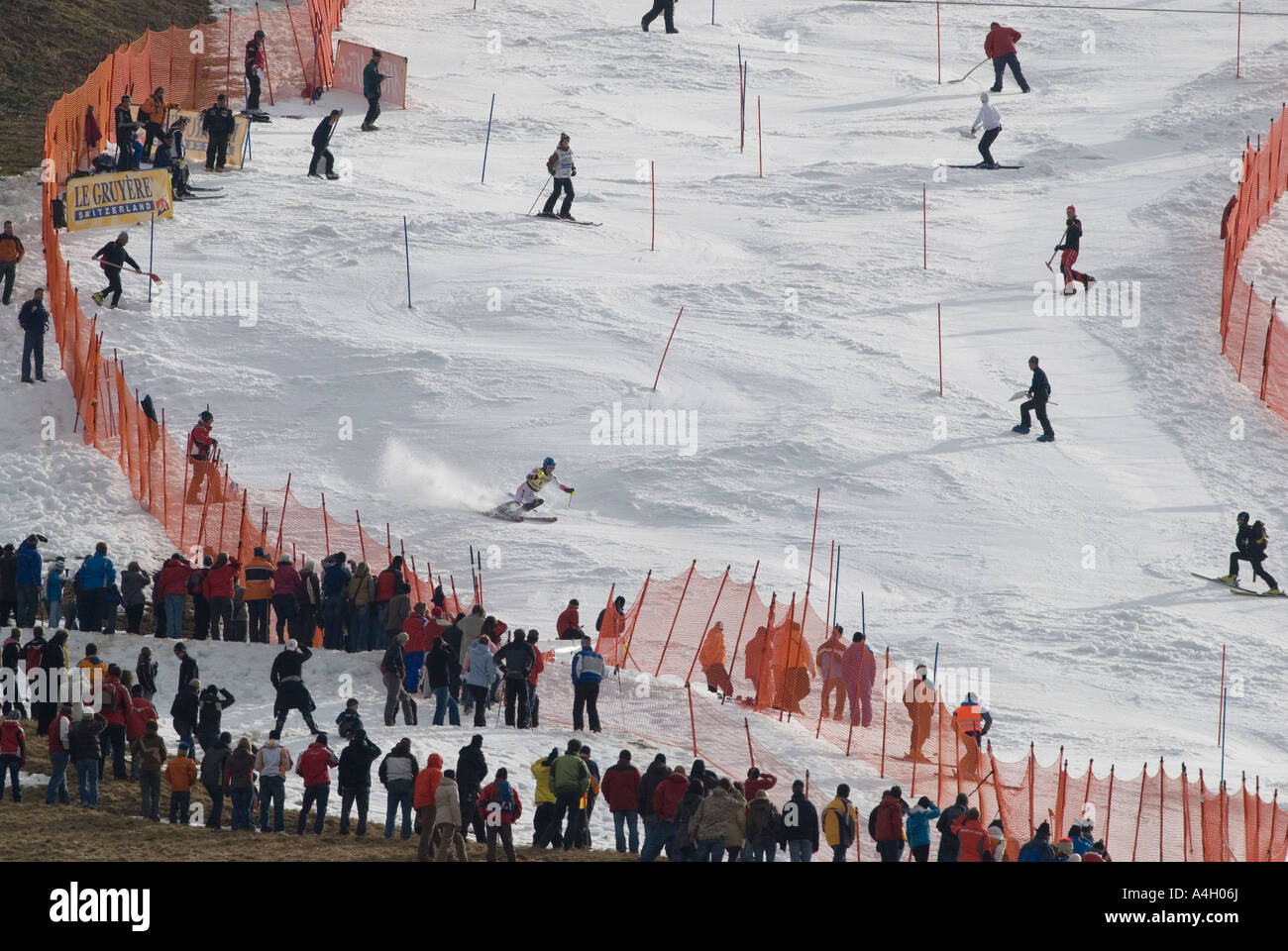 FIS Ski Weltcup, Slalom Männer, Benjamin Raich, Österreich, Kandahar-Rennen, Garmisch-Partenkirchen, Bayern, Deutschland Stockfoto