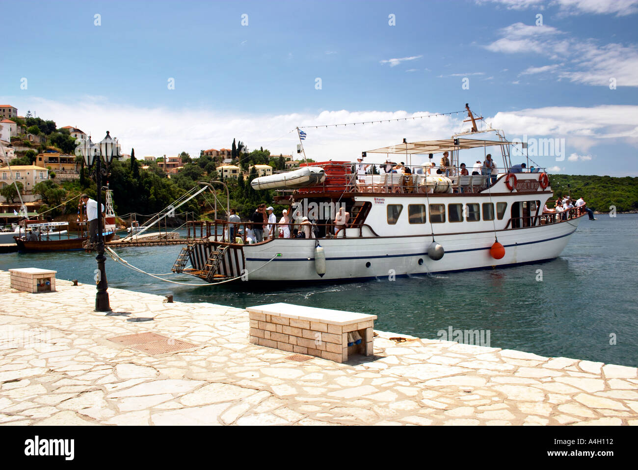 Sivota Hafen Ionischen Griechenland Festland Stockfoto