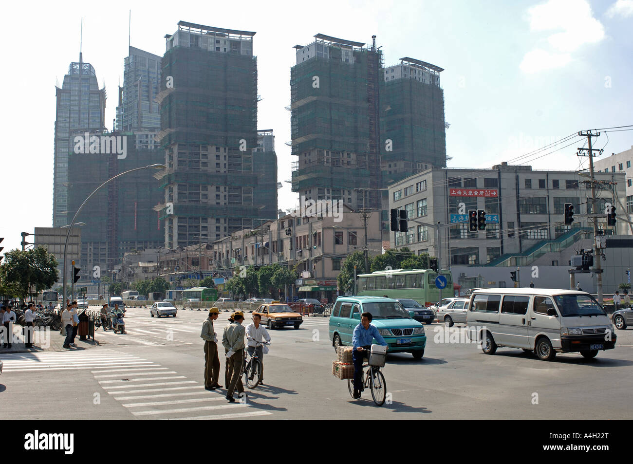 Straßenszene, Shanghai, China Stockfoto