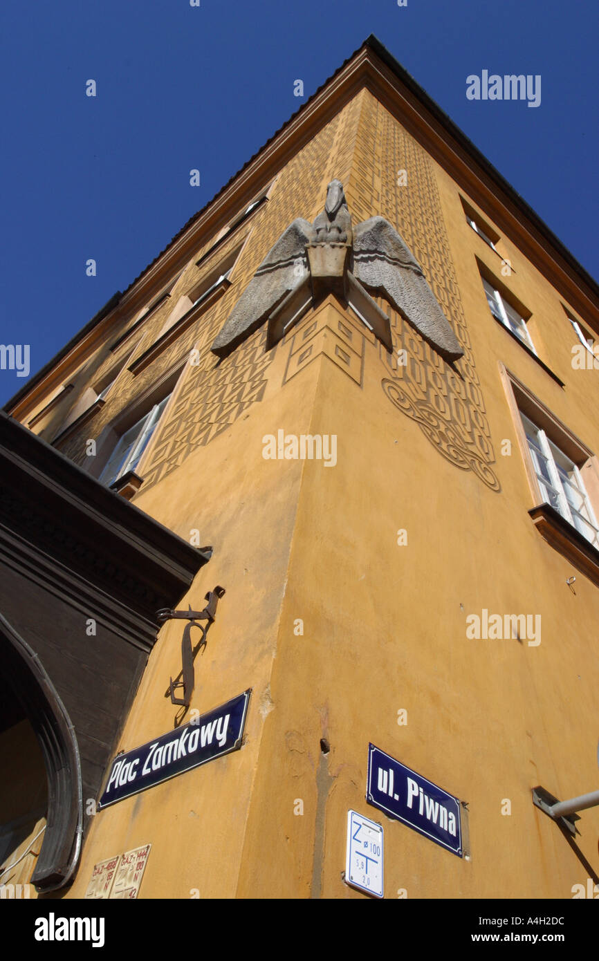 Warschau Polen Altstädter Ring-Bereich zeigt die Ulica Piwna-Straße in der UNESCO aufgeführt umgebaut Rynek starren Miasta Stockfoto
