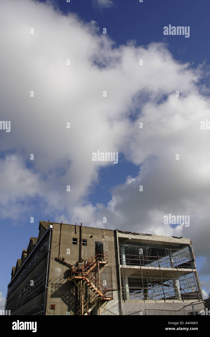 Stadterneuerung verfallenen Industriegebäude Stockfoto