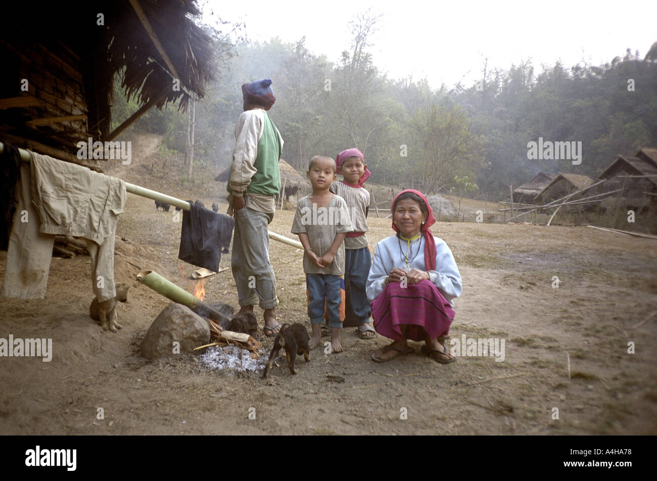 Karen-Dorf Chiang Mai Thailand Stockfoto