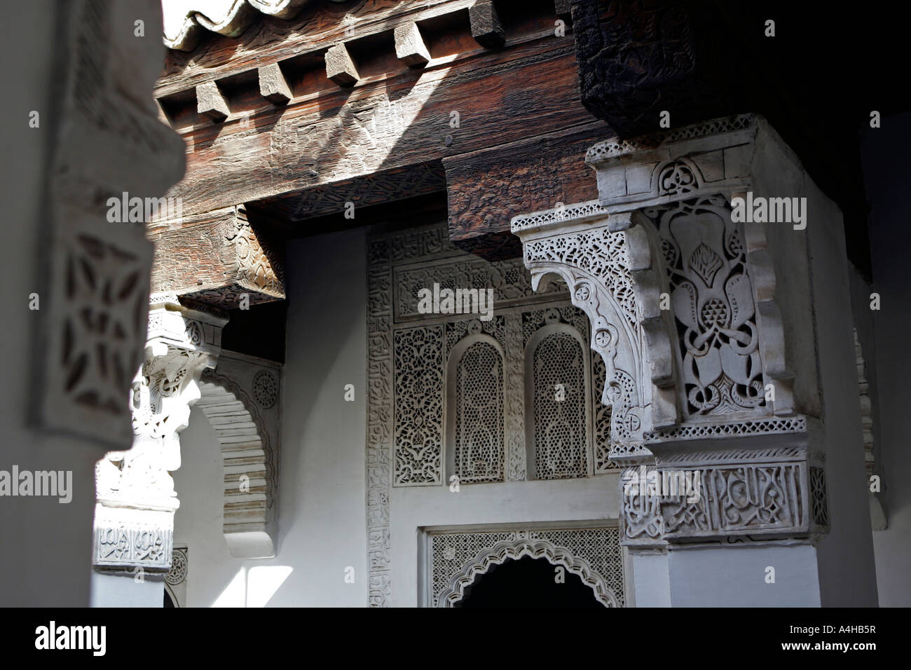 Marrakesch Marokko Madersa Ben Youssef Stockfoto