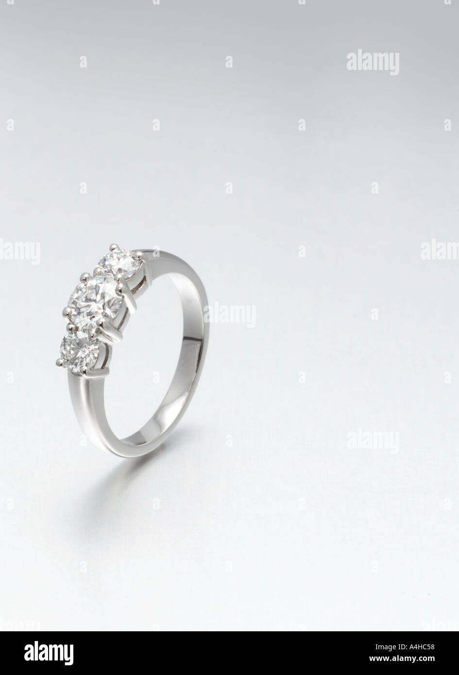 Platin Diamant-ring Stockfoto