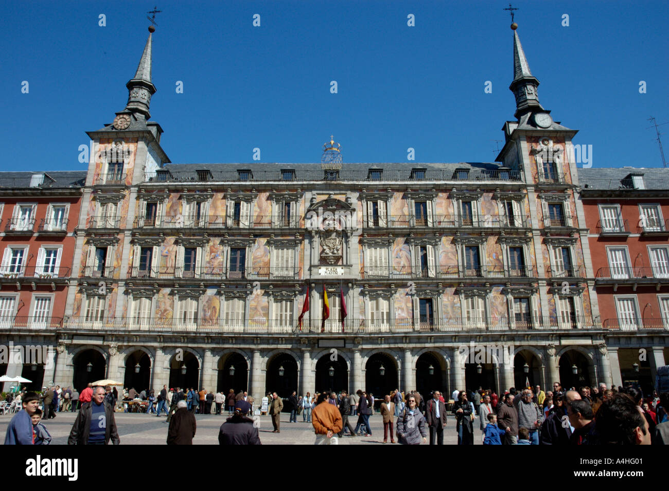 Madrid-Plaza mayor Stockfoto