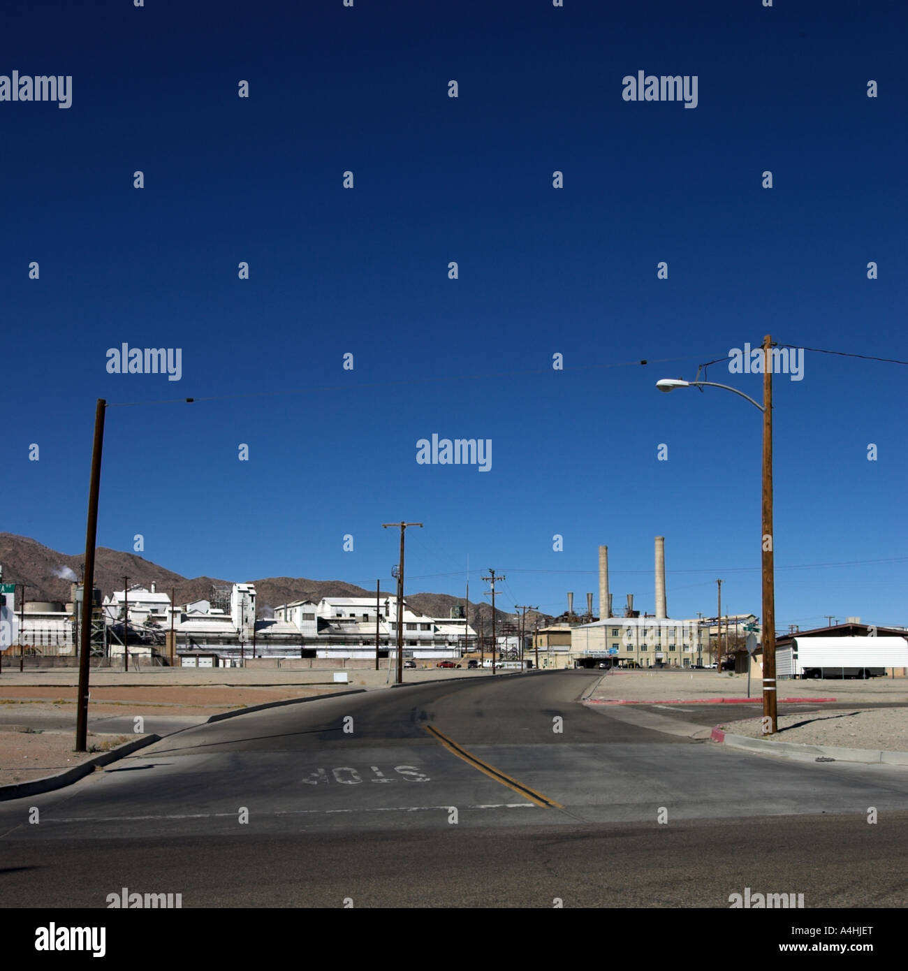 Trona, Kalifornien, USA Stockfoto