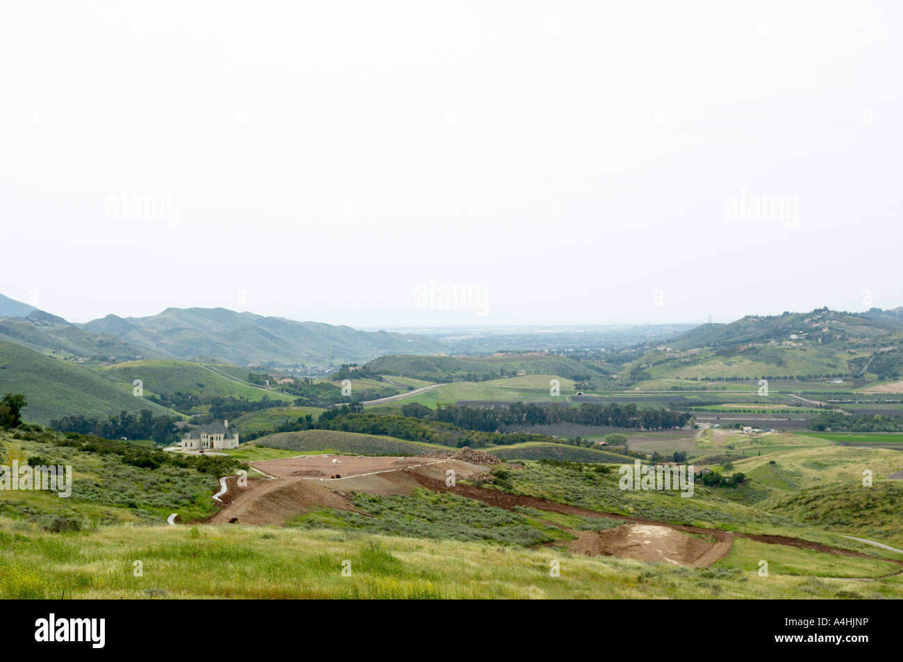 Ein Blick von der Ronald Reagan Presidential Library, Simi Valley, Kalifornien Stockfoto