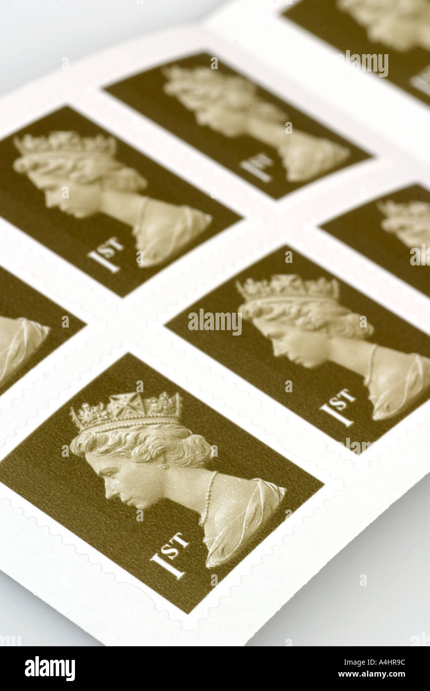 Britische Briefmarken 3 Stockfoto