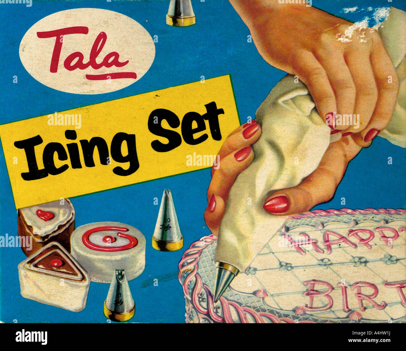 Tala Sahnehäubchen setzen nur zur redaktionellen Verwendung 1970er Jahre Stockfoto