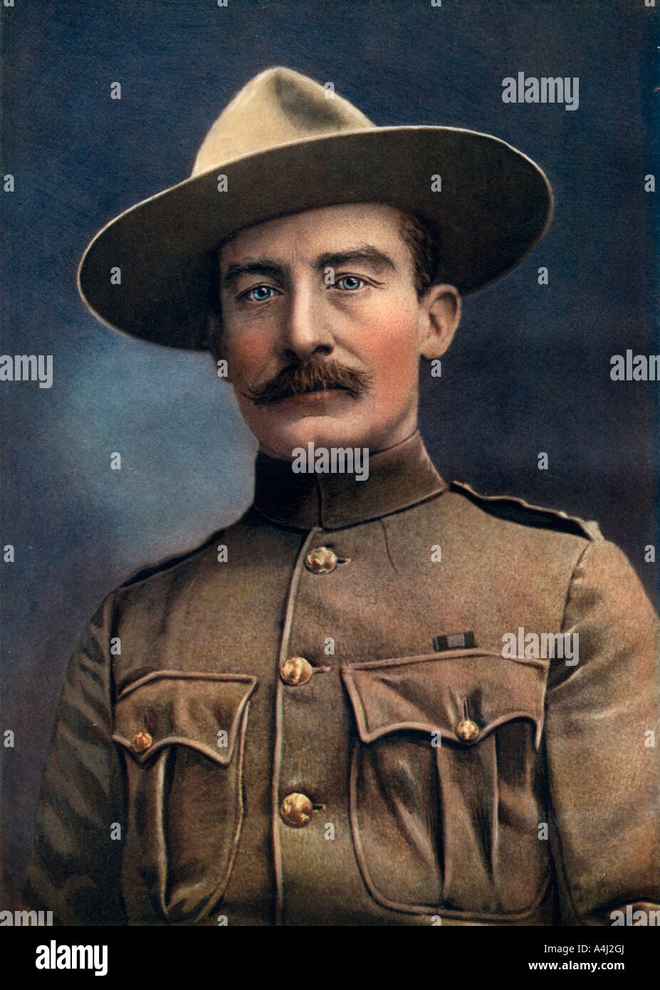 Oberst Baden-Powell, Generalleutnant in der Britischen Armee, 1902 Künstler: Elliott & Braten Stockfoto