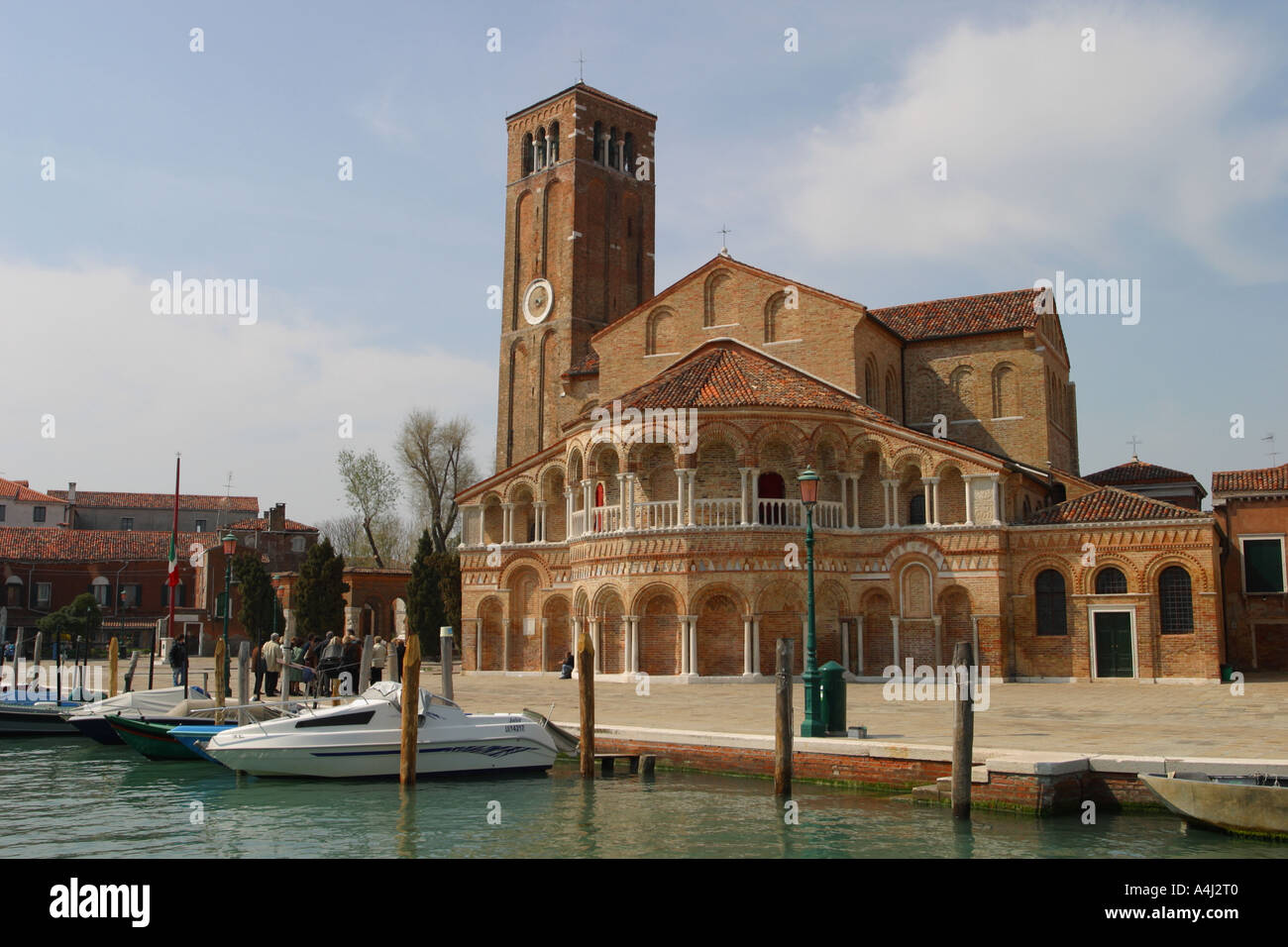 Murano Insel Sainte Marie und Donato Kirche Canal Venedig Lagune Italien Stockfoto